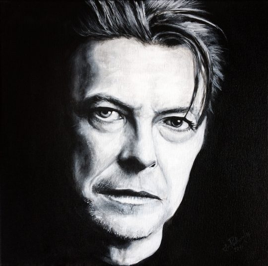 David Bowie - 40x40cm-akryl-platno-4000kc